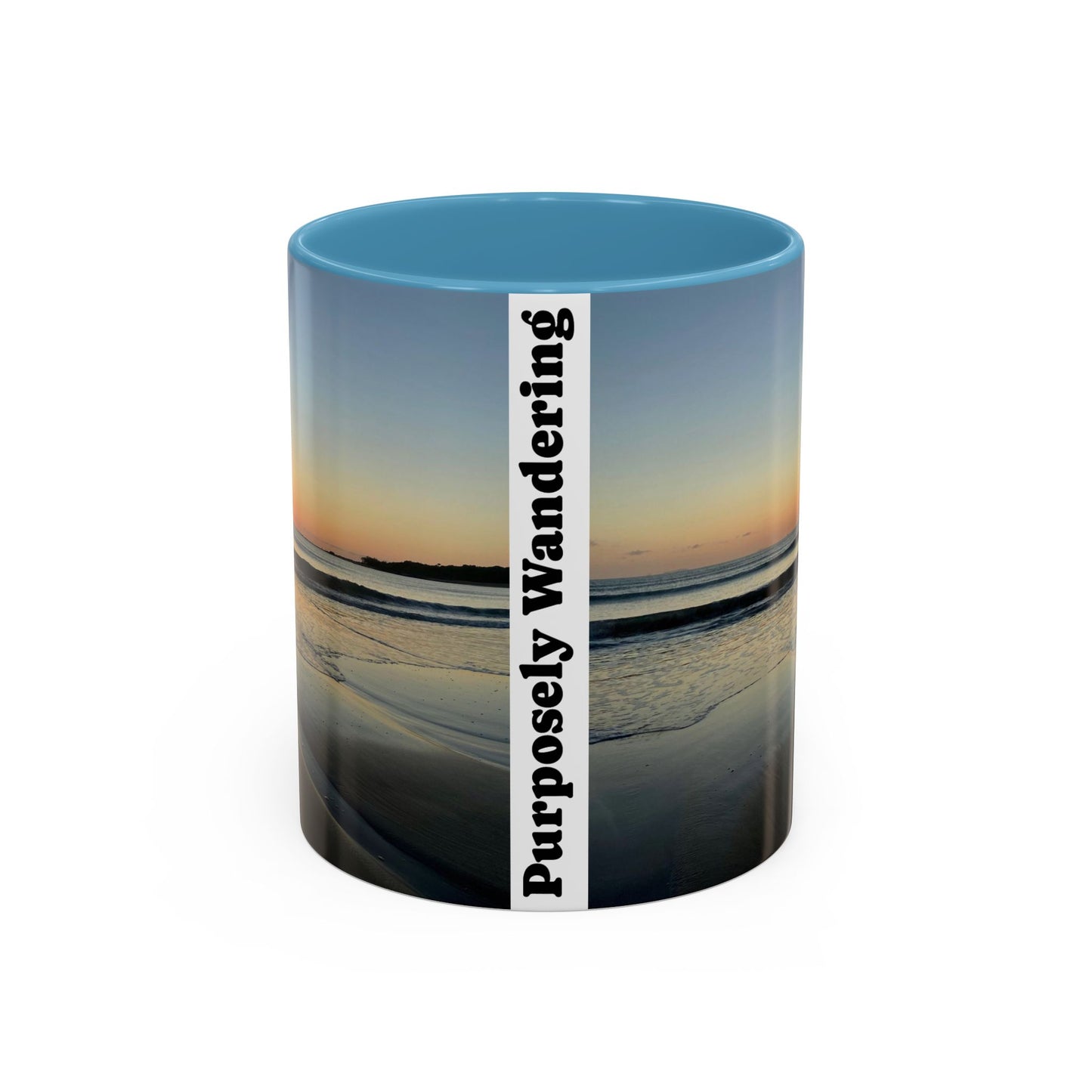 Inspirational Sunrise Coffee Mug - "Purposely Wandering" - 11oz & 15oz