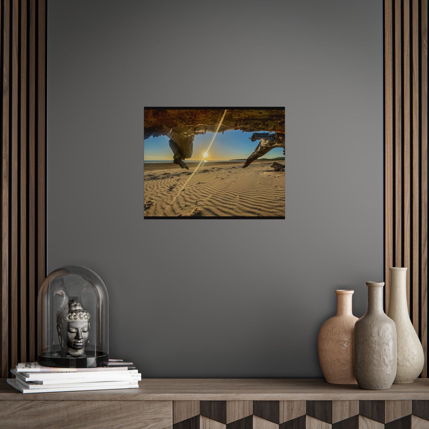 Peaceful Beach Sunrise Unframed Poster - Coastal Home Decor