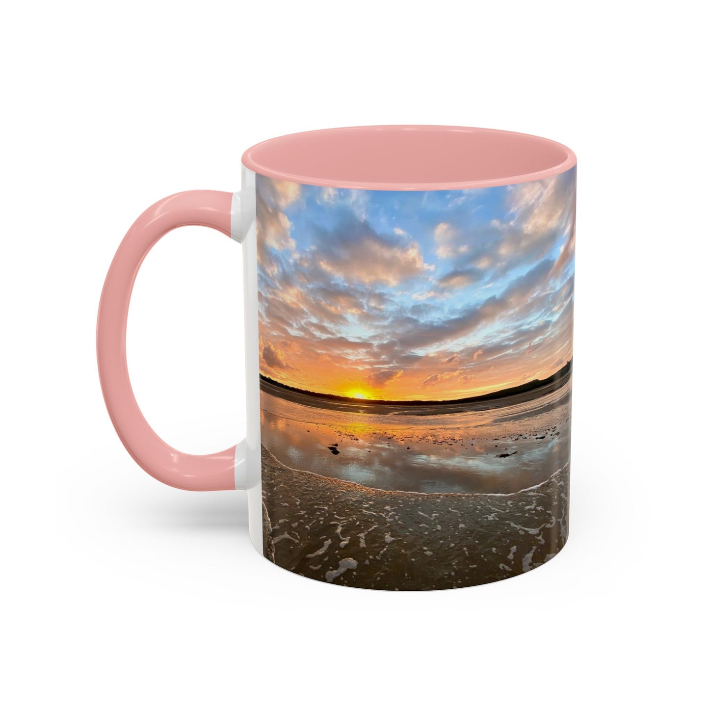 Purposely Wandering Coffee Mug - 11oz & 15oz with Sunset Beach Design