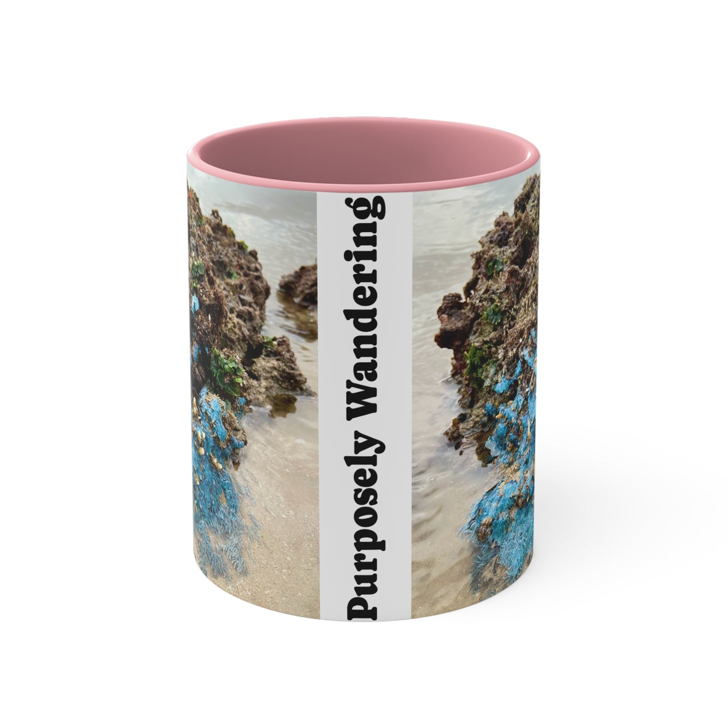 Purposefully Wandering Colorful Accent Mug - 11oz Ocean-Inspired Coffee Cup