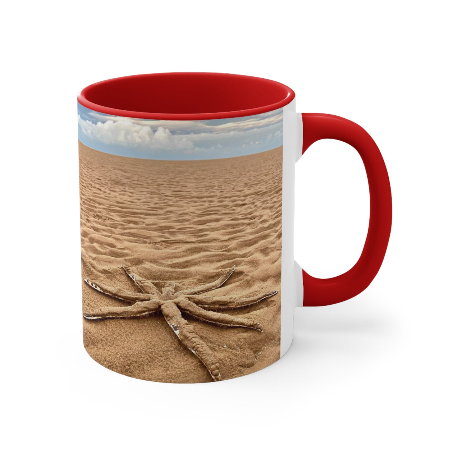 Purposely Wandering 11oz Colorful Accent Mug - Beach Vibes for Adventure Lovers