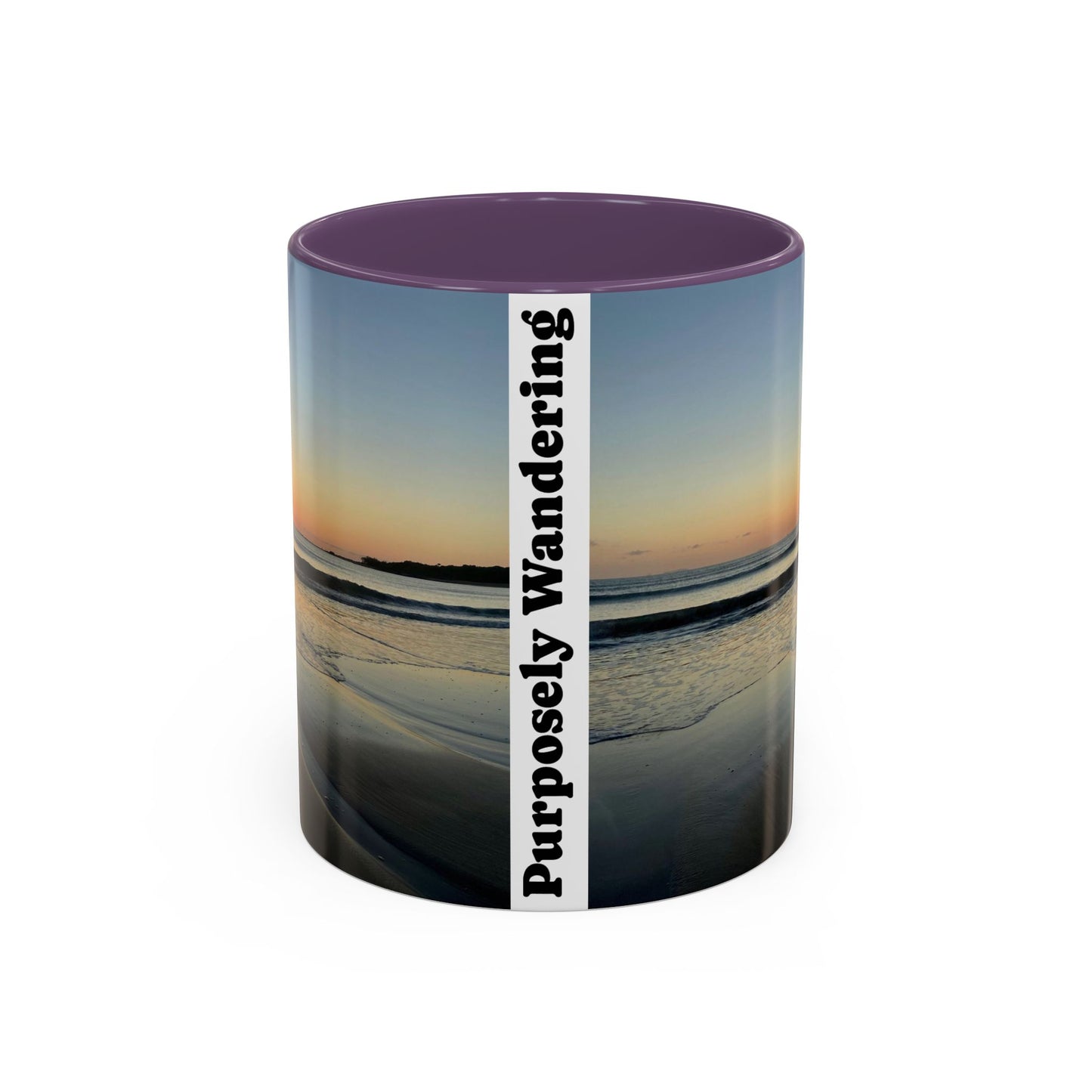 Inspirational Sunrise Coffee Mug - "Purposely Wandering" - 11oz & 15oz