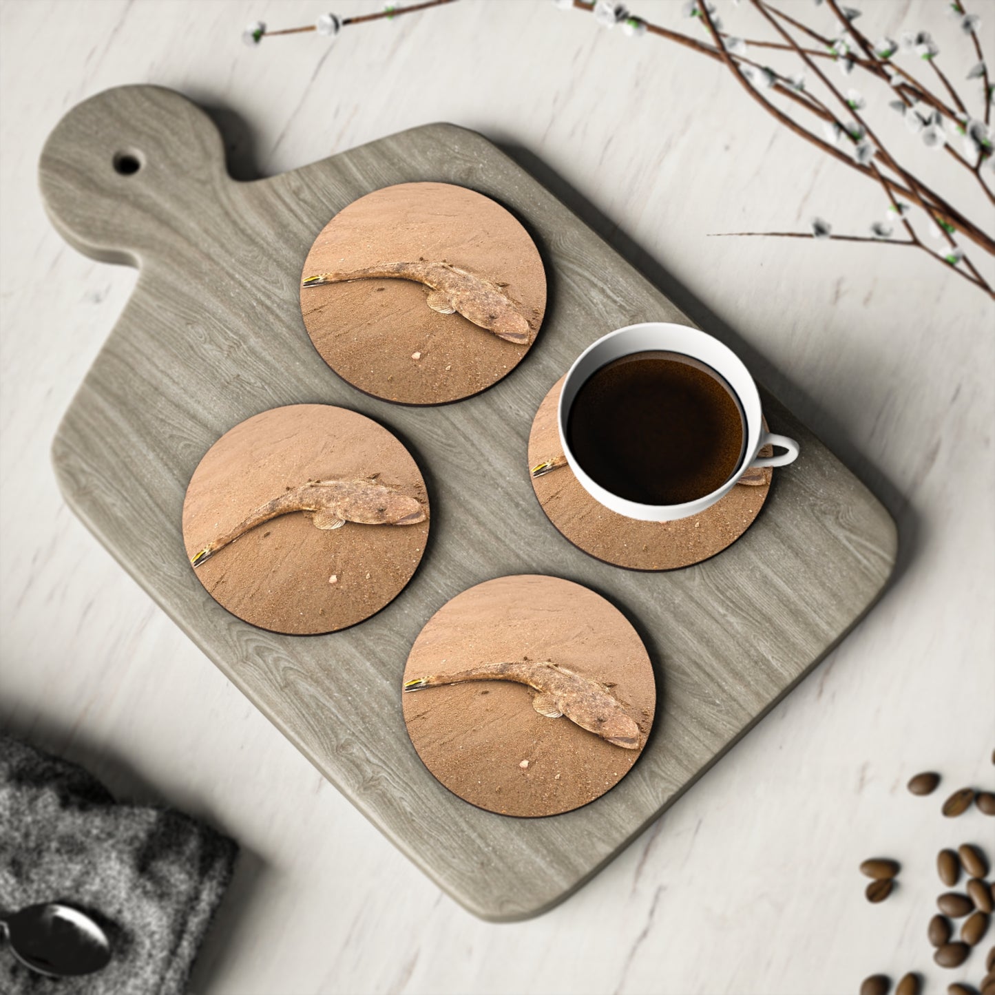 Fishing range- AUD PRINT Coasters