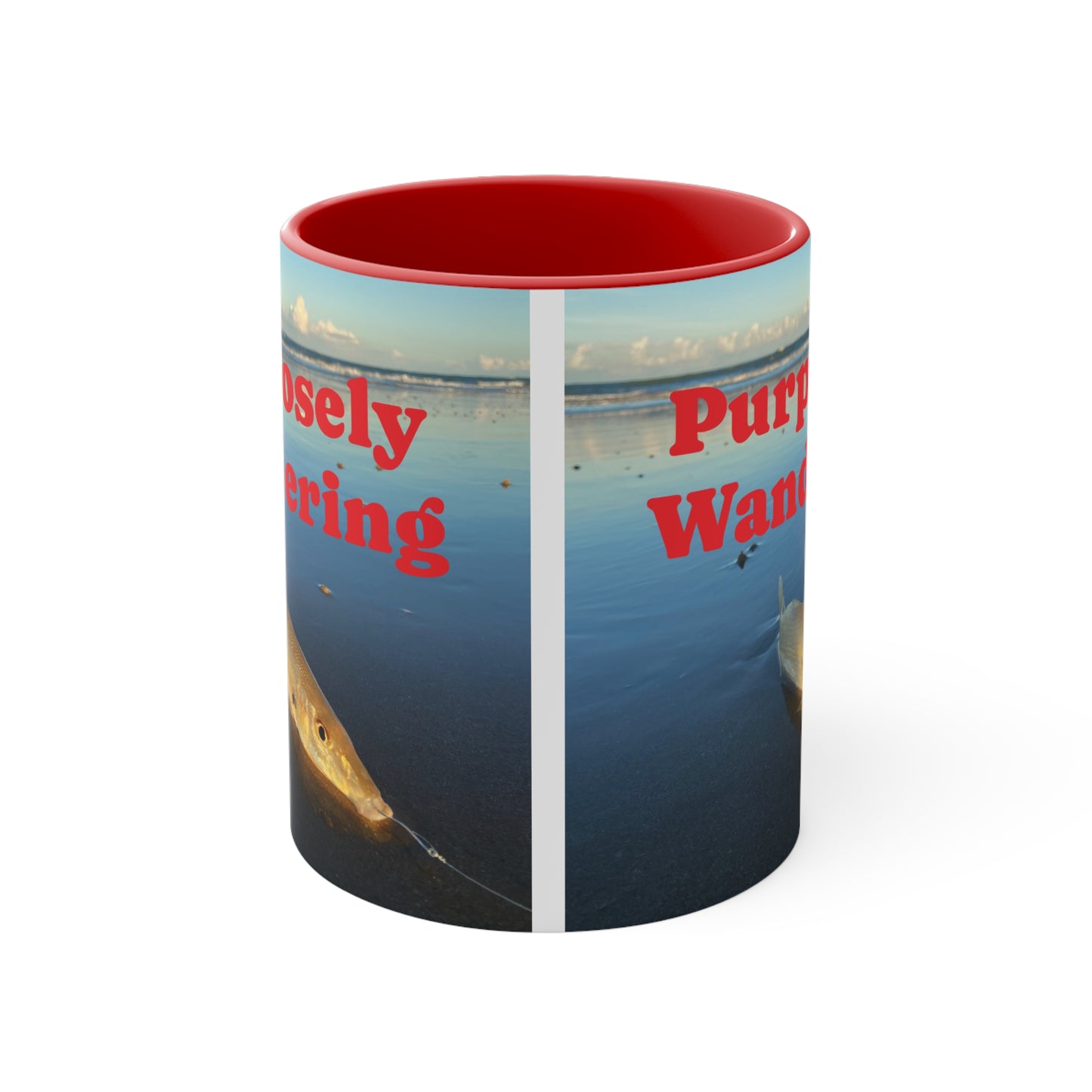 Fishing range- AUS PRINT Colorful Accent Mugs, 11oz