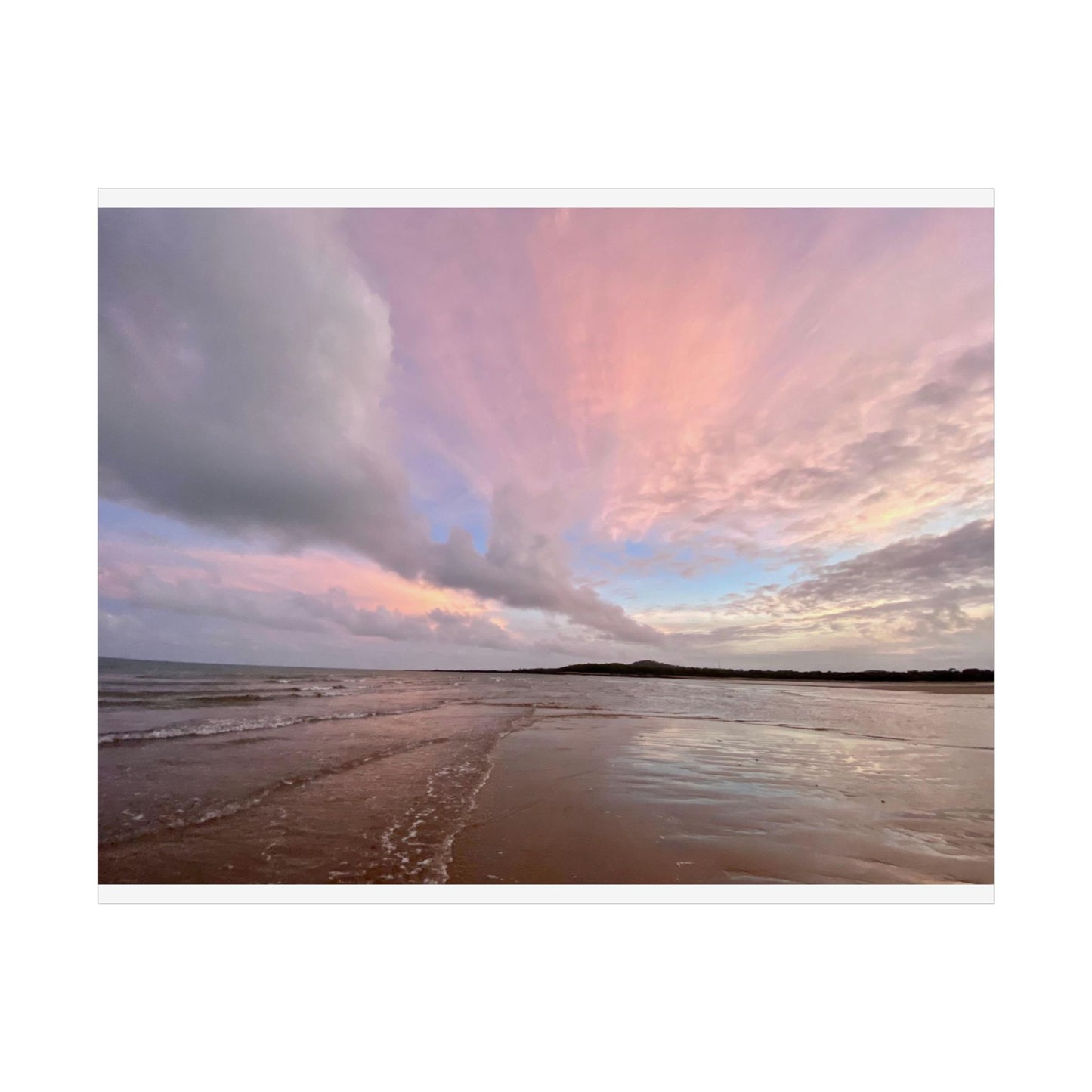 Serene Beach Sunset Unframed Poster - Ideal for Home Decor and Relaxation
