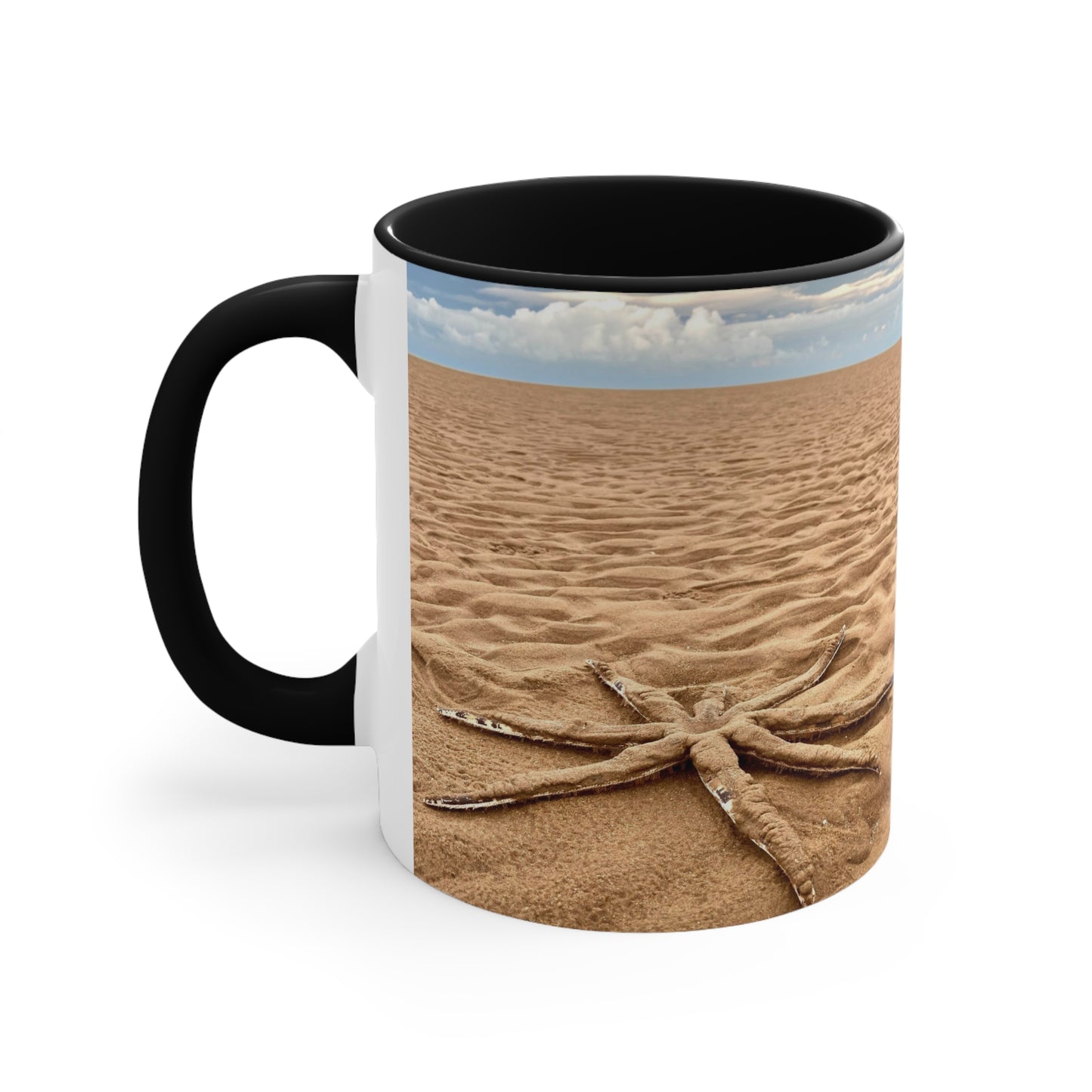 Purposely Wandering 11oz Colorful Accent Mug - Beach Vibes for Adventure Lovers