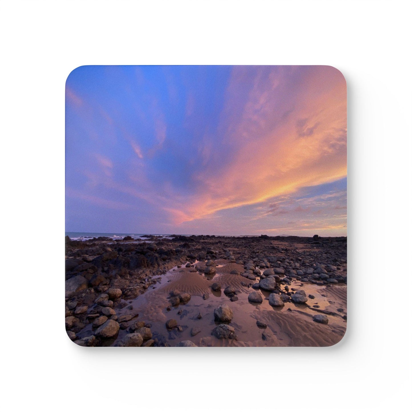 Scenic Corkwood Coaster Set - Nature Inspired Drink Coasters