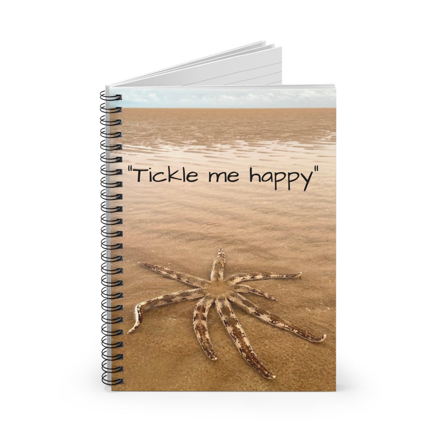 “Tickle me happy” Spiral Notebook - Ruled Line