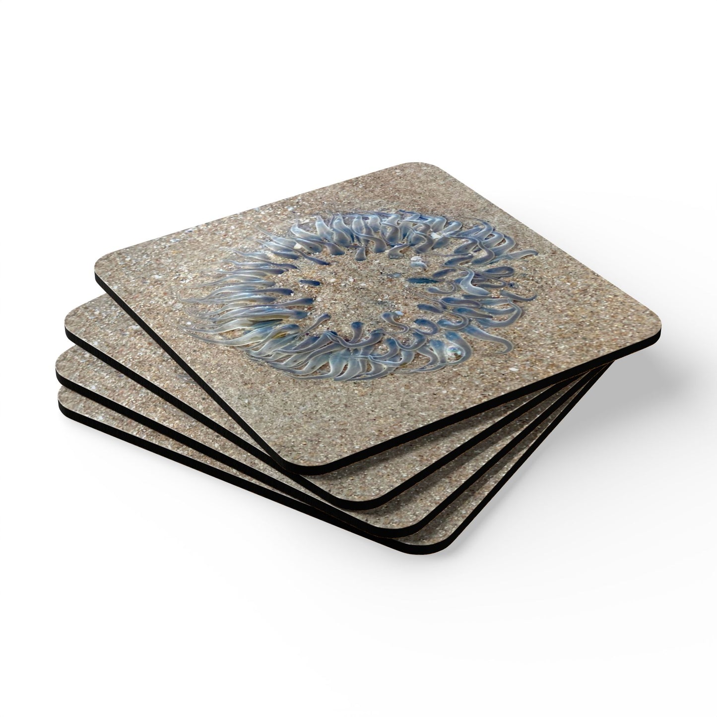 Ocean-Inspired Cork Coaster Set – Elegant Beach Decor for Home & Gifts