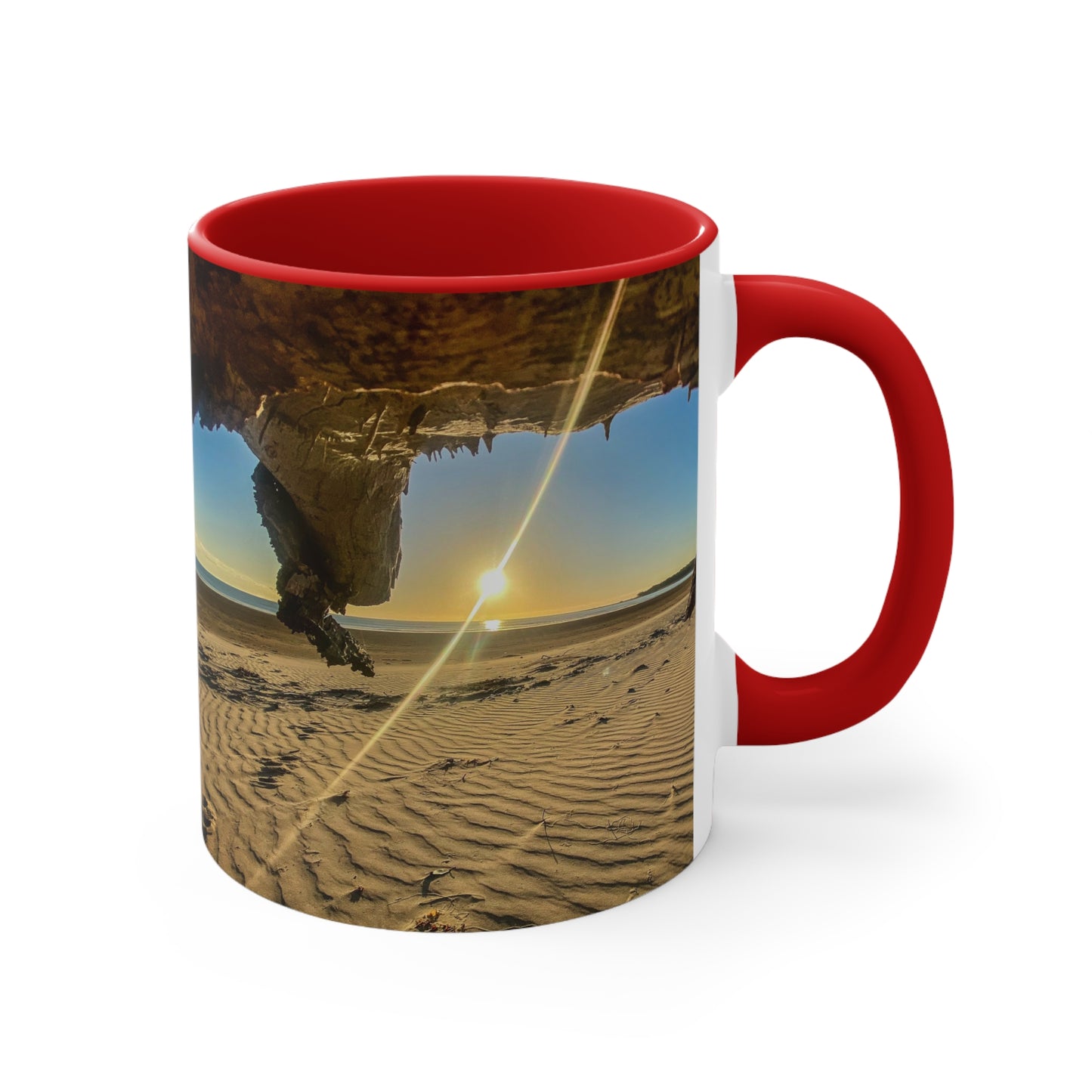 Beach Lovers range- AUD PRINT Colorful Accent Mugs, 11oz