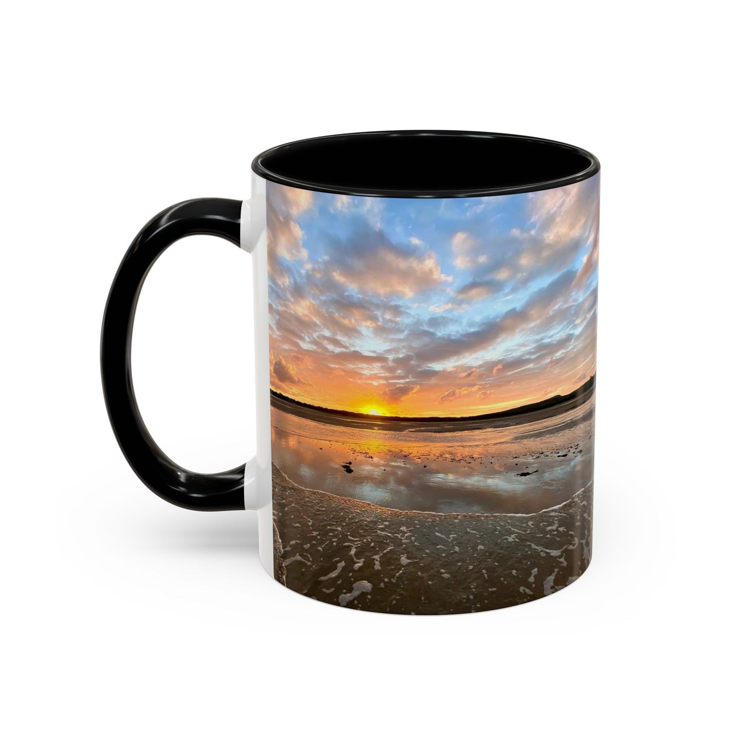 Purposely Wandering Coffee Mug - 11oz & 15oz with Sunset Beach Design