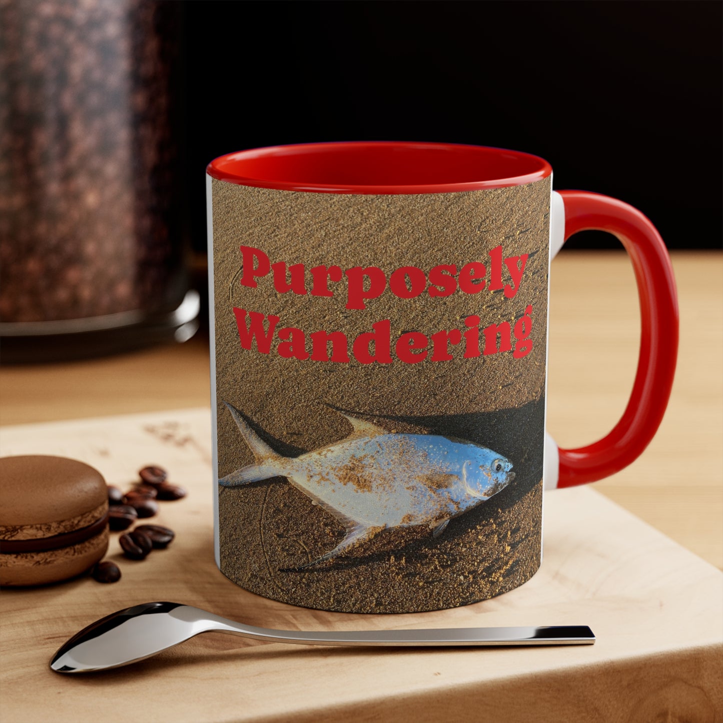 Fishing range- AUS PRINT Colorful Accent Mugs, 11oz