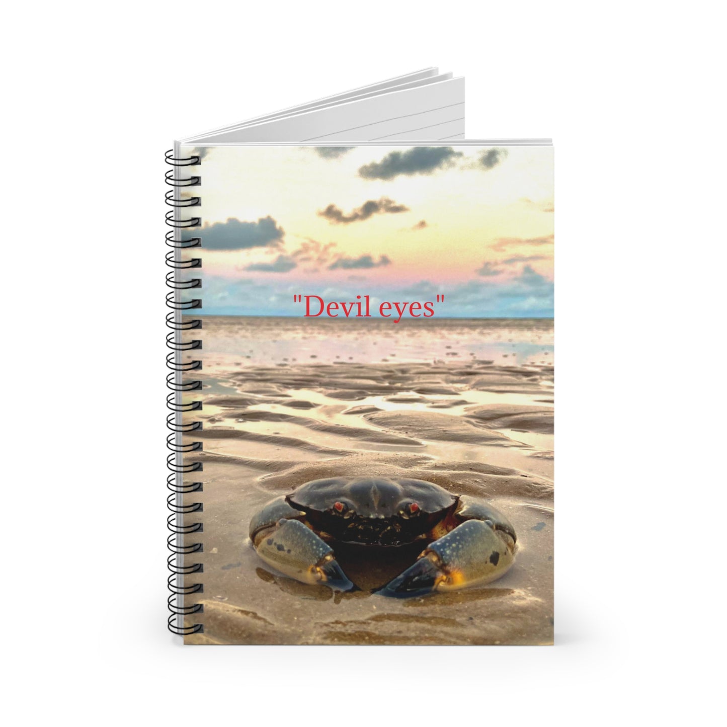 “Devil eyes” Spiral Notebook - Ruled Line