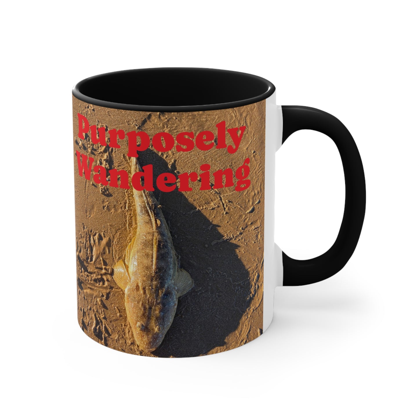 Fishing range- AUD PRINT Colorful Accent Mugs, 11oz