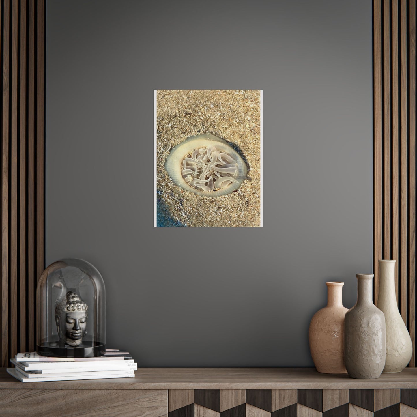 Serene Jellyfish Unframed Poster - Beach Decor for Ocean Lovers