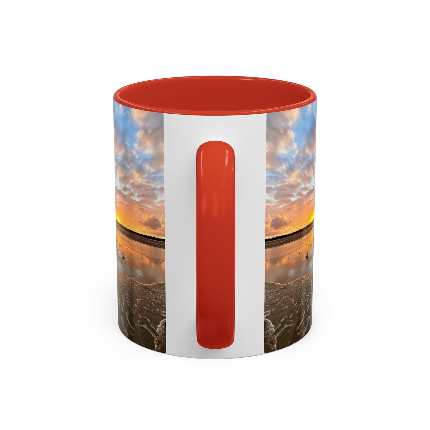 Purposely Wandering Coffee Mug - 11oz & 15oz with Sunset Beach Design