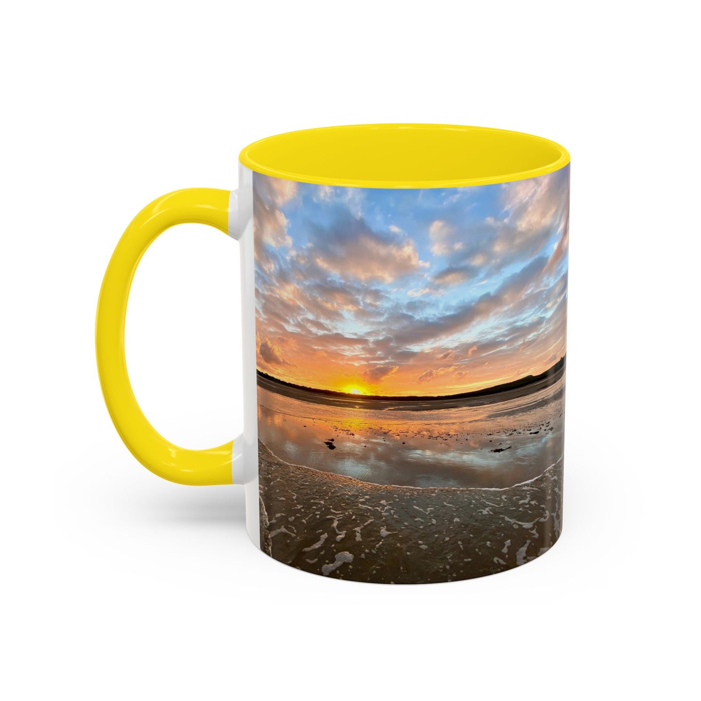 Purposely Wandering Coffee Mug - 11oz & 15oz with Sunset Beach Design