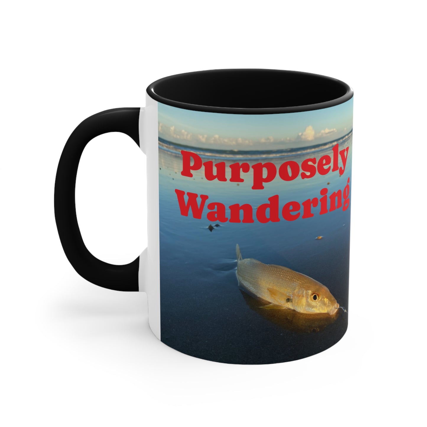Fishing range- AUS PRINT Colorful Accent Mugs, 11oz