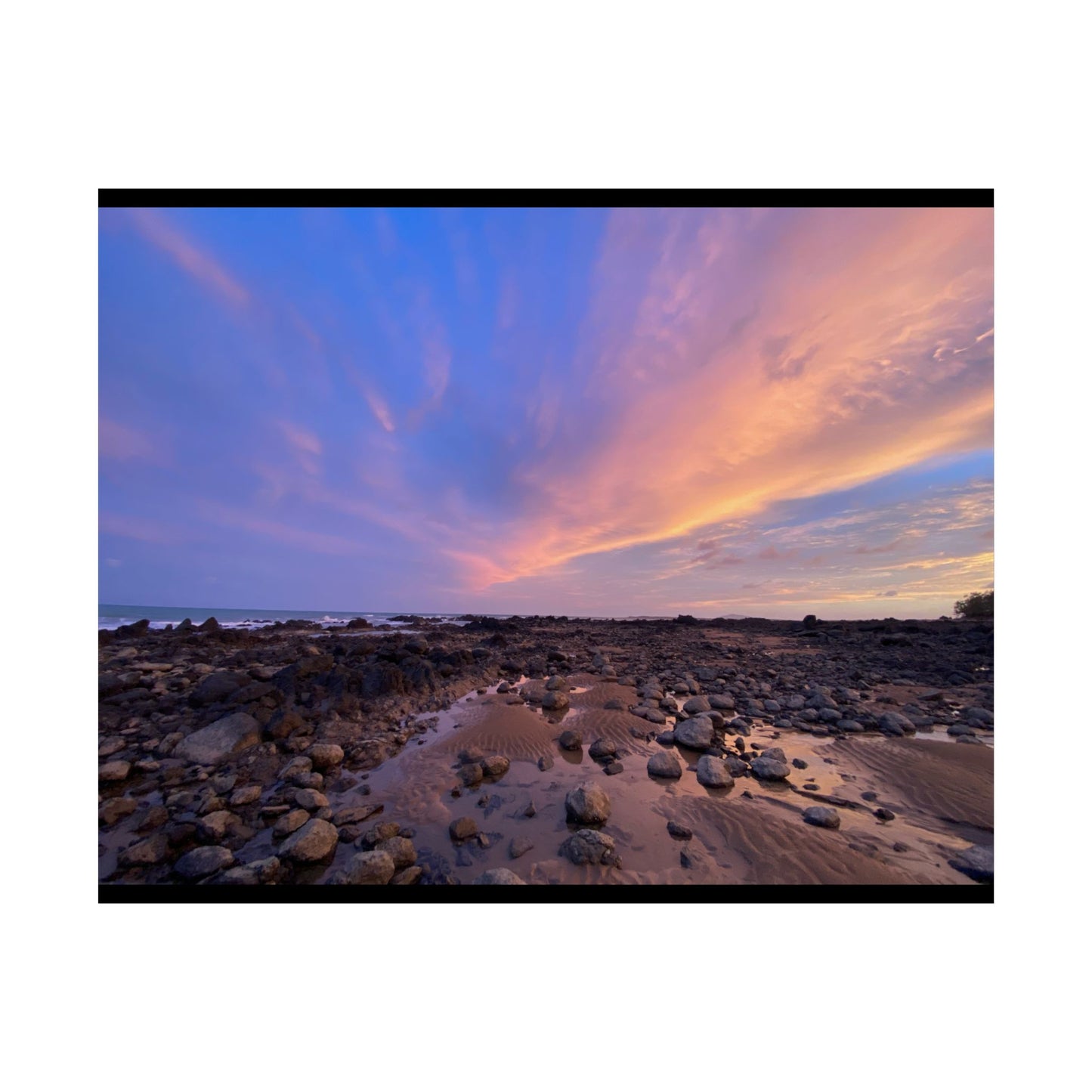 Serene Sunset Unframed Poster - Coastal Landscape Art for Home Decor