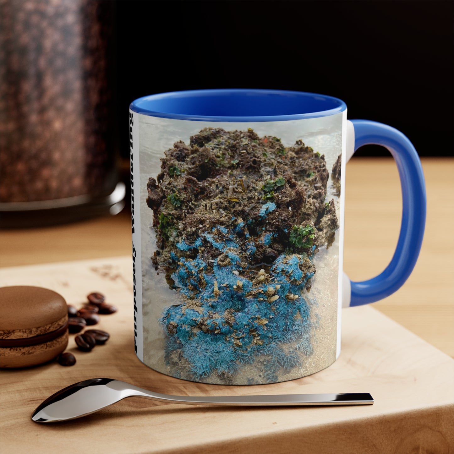 Purposefully Wandering Colorful Accent Mug - 11oz Ocean-Inspired Coffee Cup