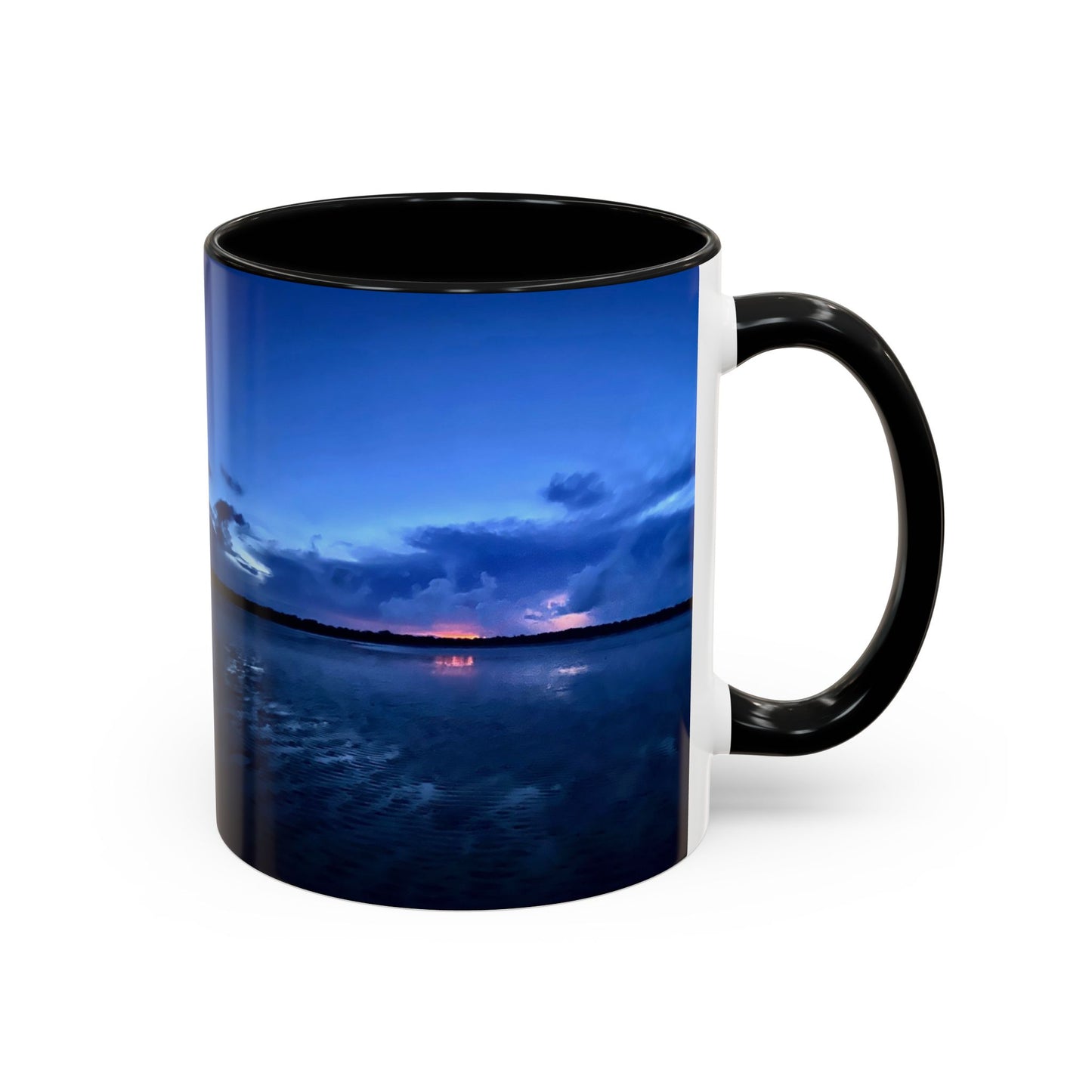 Purposely Wandering Accent Coffee Mug - Serene Sunset Design for Nature Lovers