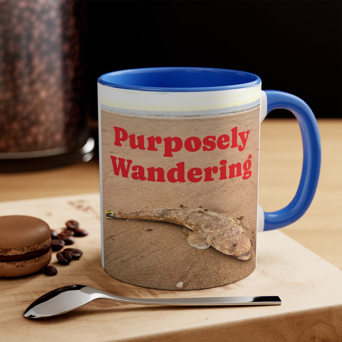 Fishing range - AUD PRINT Colorful Accent Mugs, 11oz