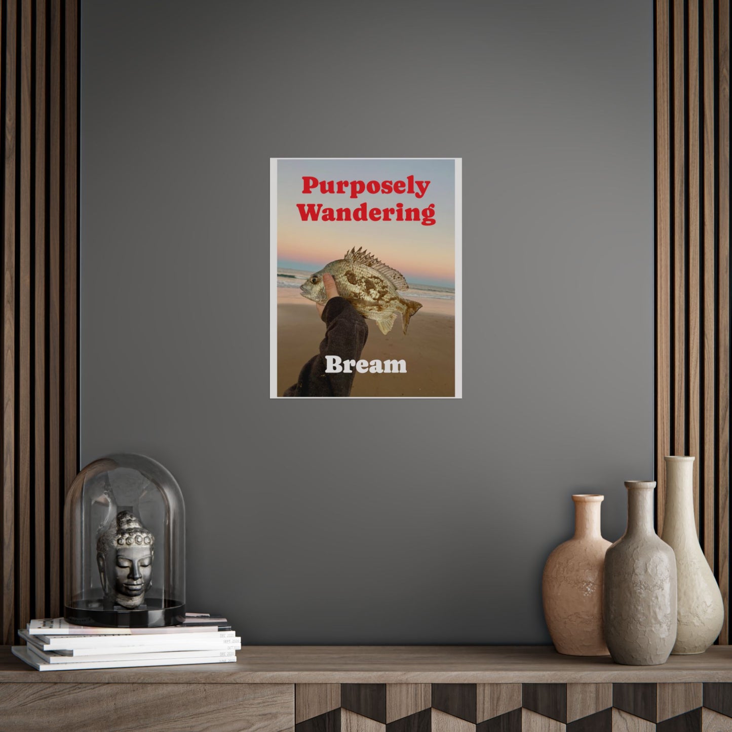 Bream Fishing Unframed Poster - Nature Lover's Wall Art - Purposely Wandering Decor
