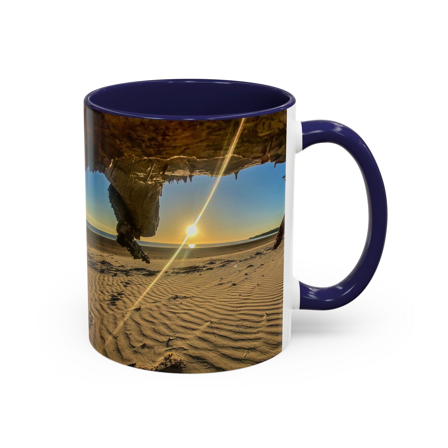 Purposely Wandering Accent Coffee Mug - Coastal Adventure Design - Perfect Gift for Nature Lovers