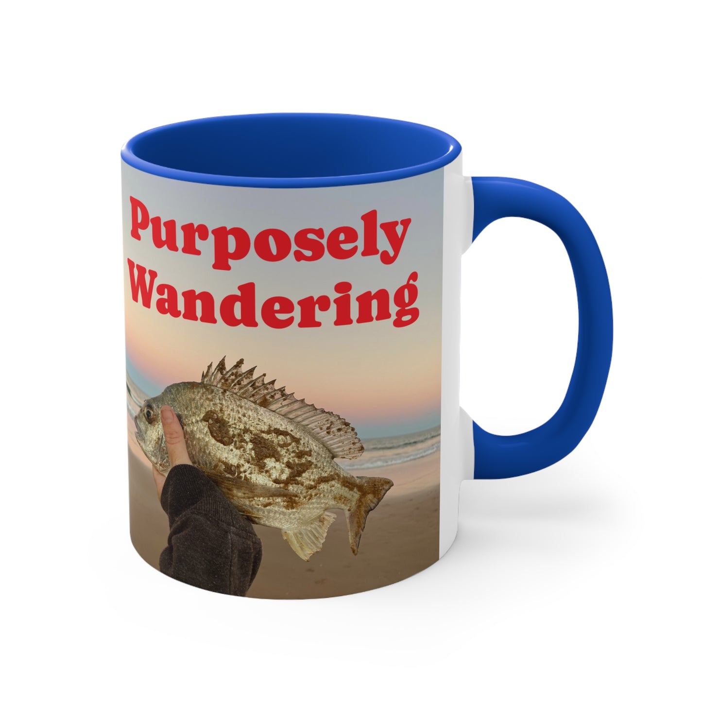 Fishing range- AUS PRINT Colorful Accent Mugs, 11oz