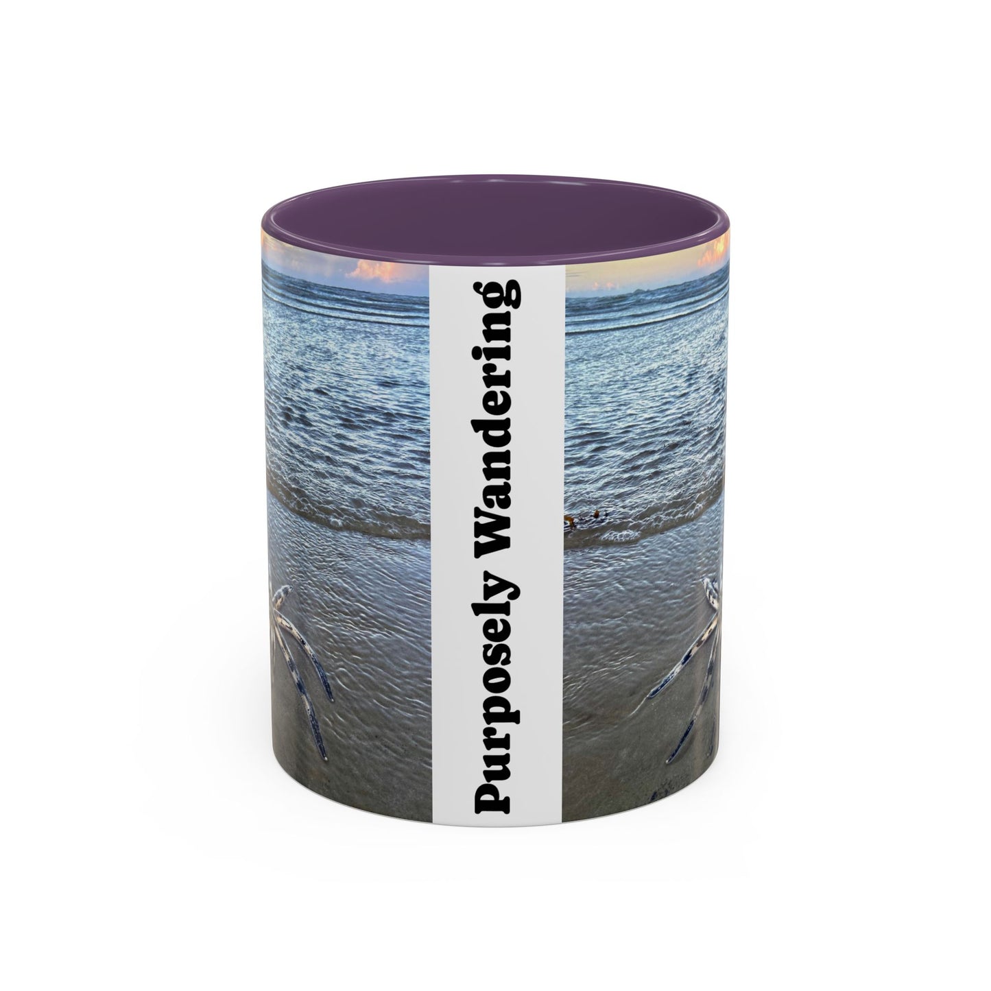 Purposely Wandering Accent Coffee Mug - 11oz & 15oz Ocean Vibe Mug for Beach Lovers
