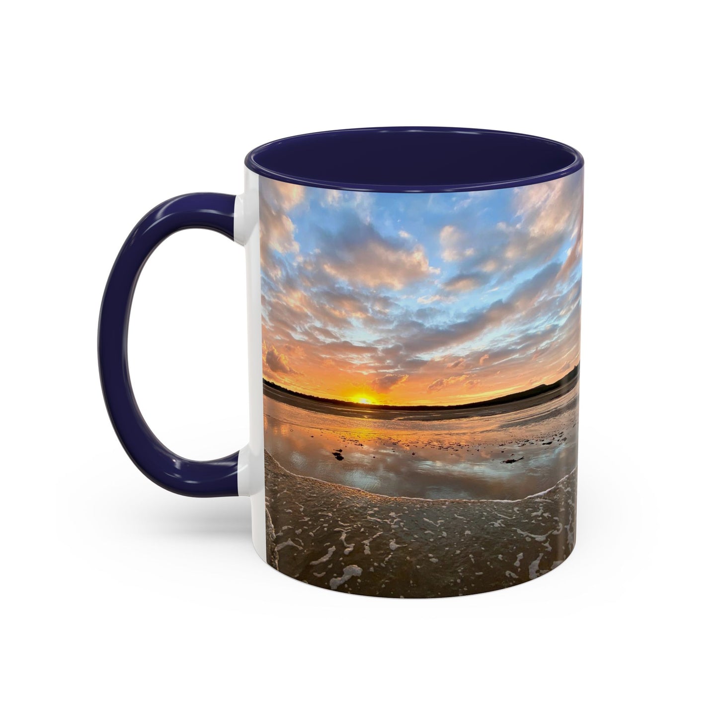 Purposely Wandering Coffee Mug - 11oz & 15oz with Sunset Beach Design