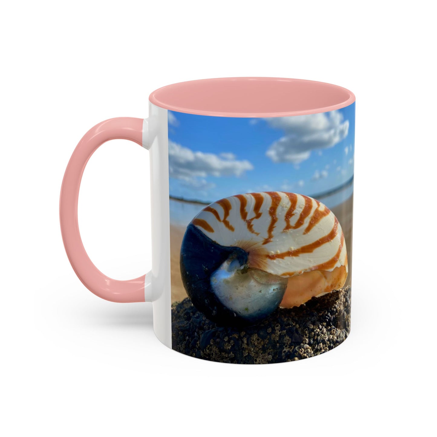 Beach-Inspired Accent Coffee Mug - 'Purposely Wandering' Design