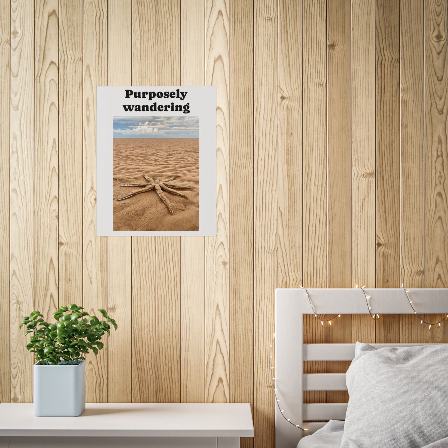 Purposeful Wandering Unframed Poster - Minimalist Wall Art for Beach Vibes