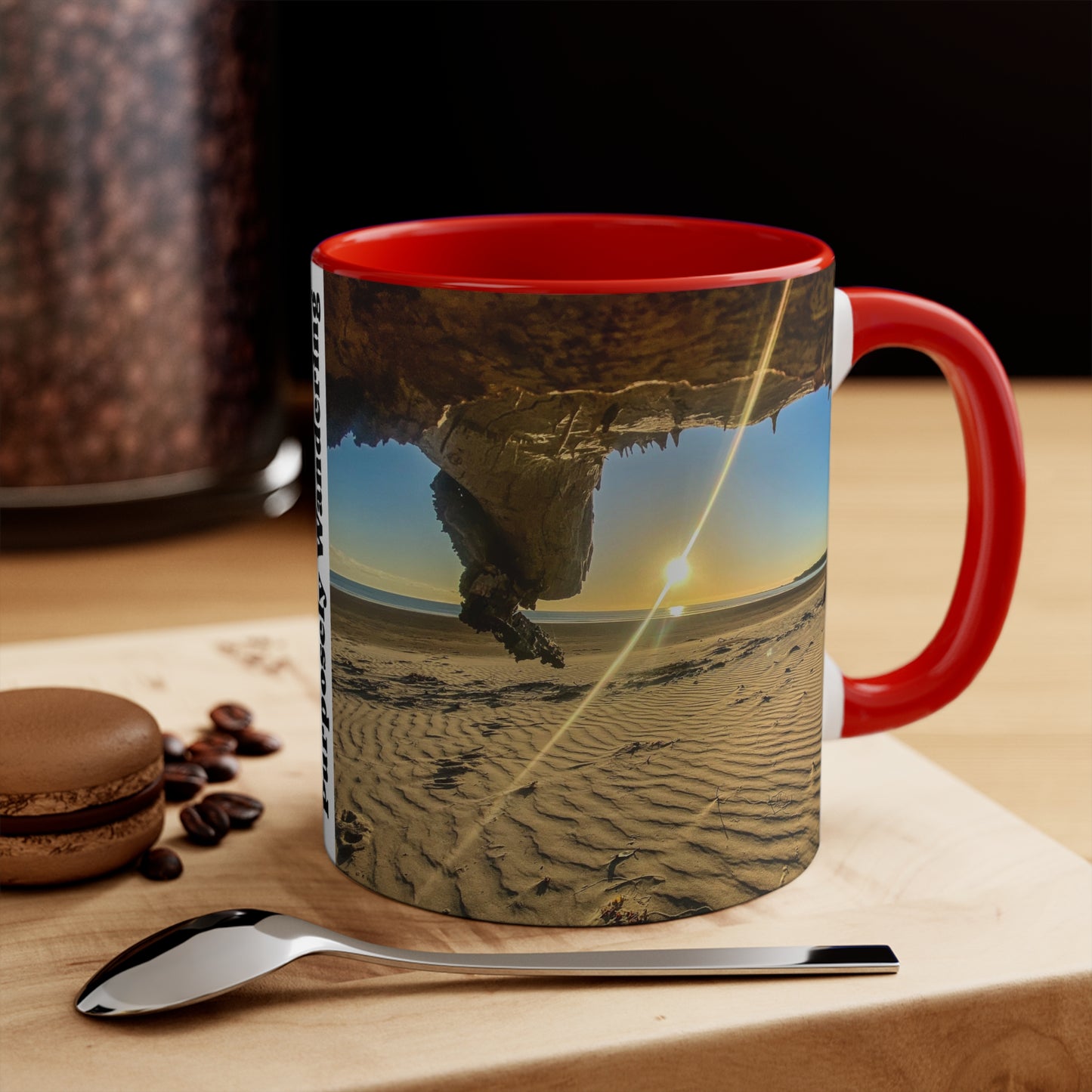 Beach Lovers range- AUD PRINT Colorful Accent Mugs, 11oz