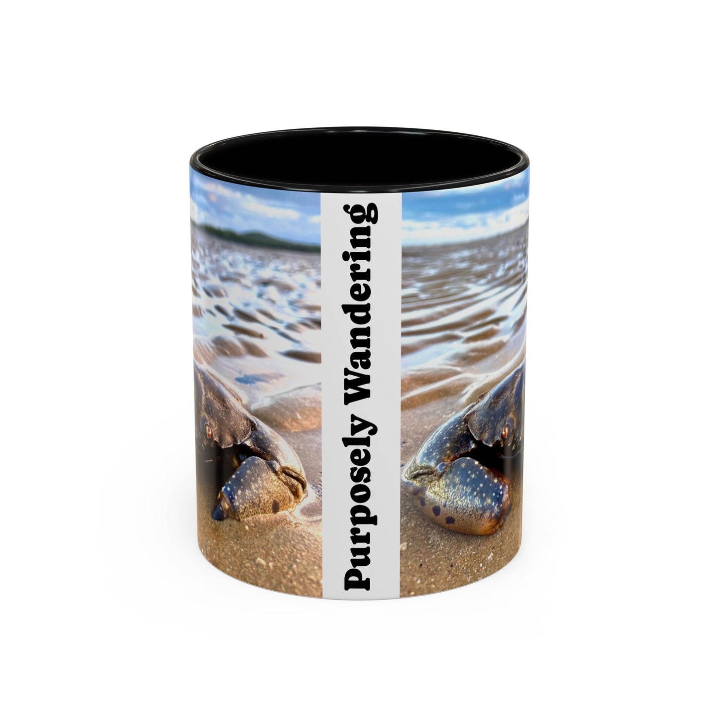 Purposely Wandering Accent Coffee Mug - Beach & Nature Lover Gift (11, 15oz)