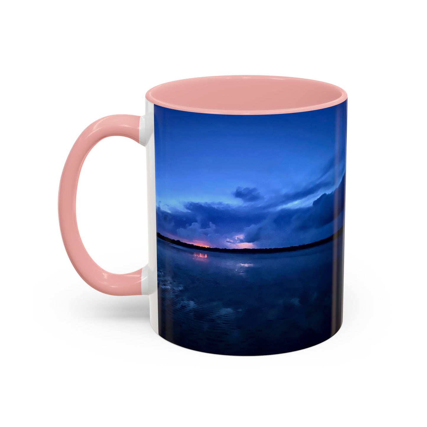 Purposely Wandering Accent Coffee Mug - Serene Sunset Design for Nature Lovers