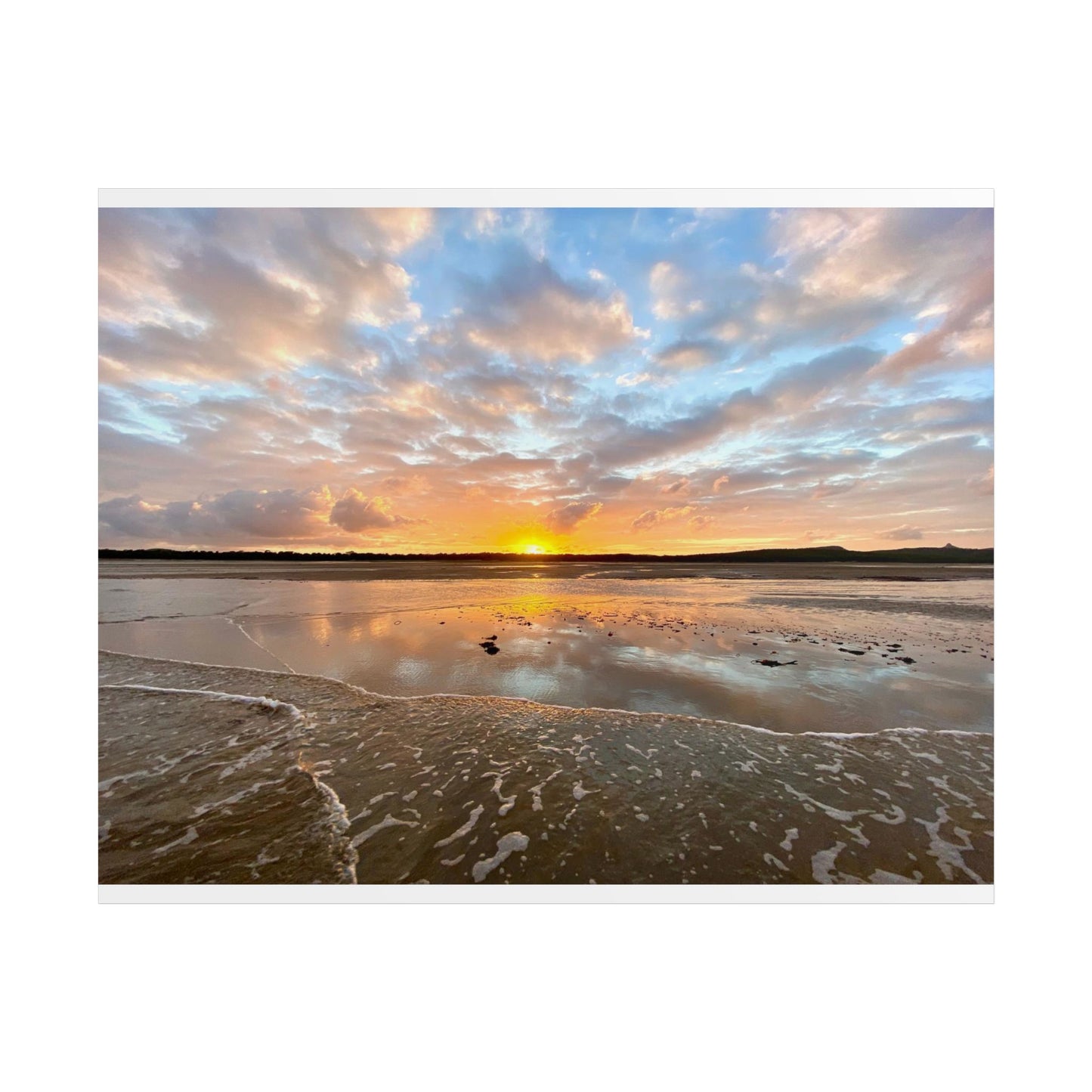 Serene Sunset Unframed Poster - Beach Vibes Wall Art for Nature Lovers