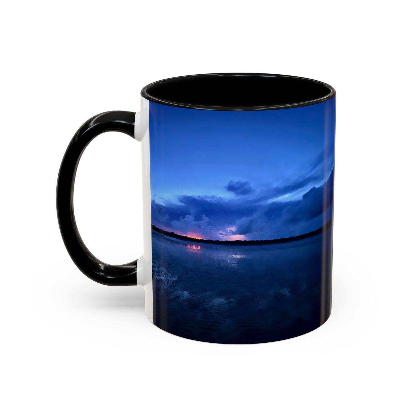 Purposely Wandering Accent Coffee Mug - Serene Sunset Design for Nature Lovers