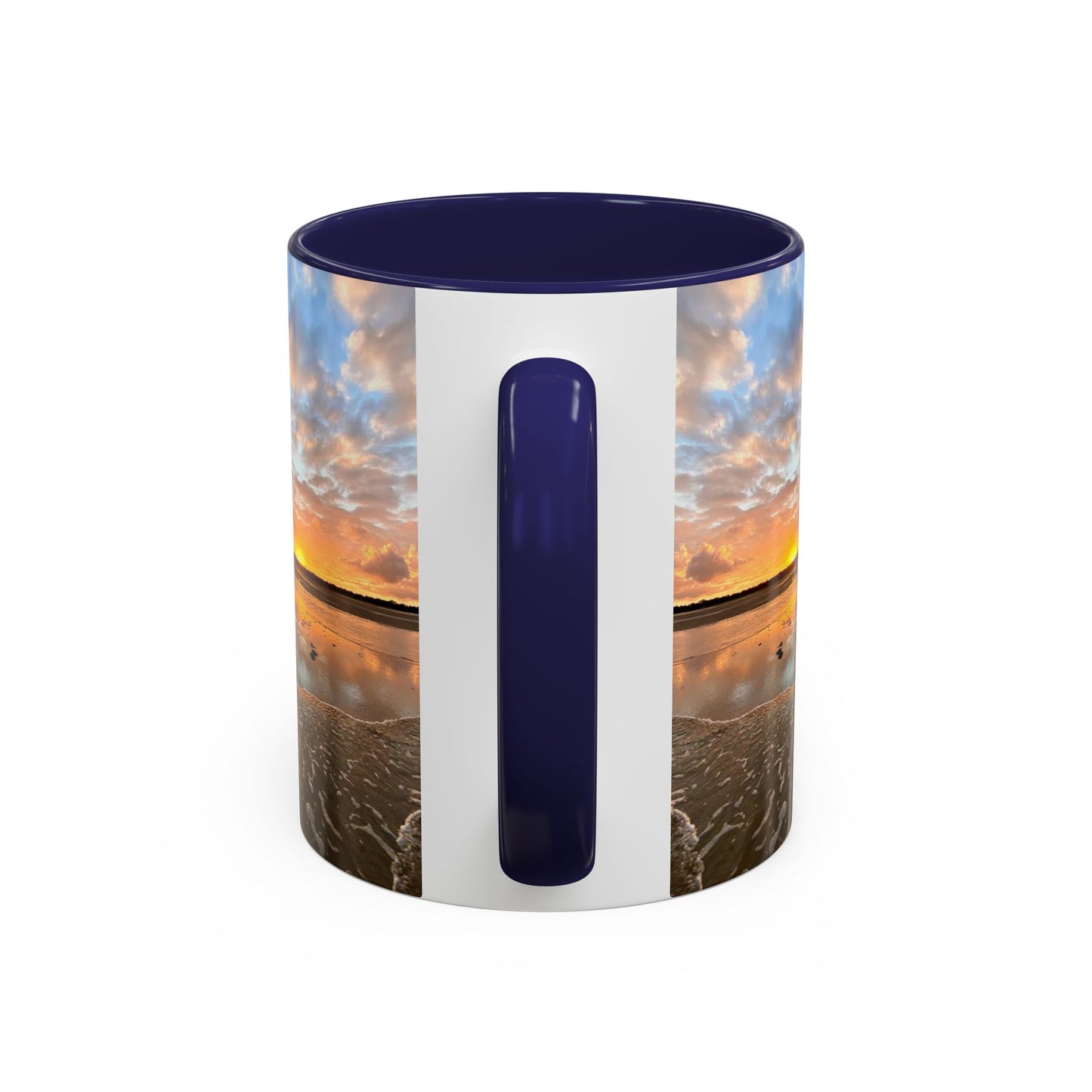 Purposely Wandering Coffee Mug - 11oz & 15oz with Sunset Beach Design