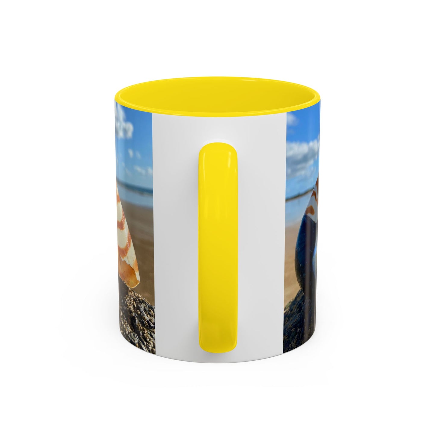 Beach-Inspired Accent Coffee Mug - 'Purposely Wandering' Design