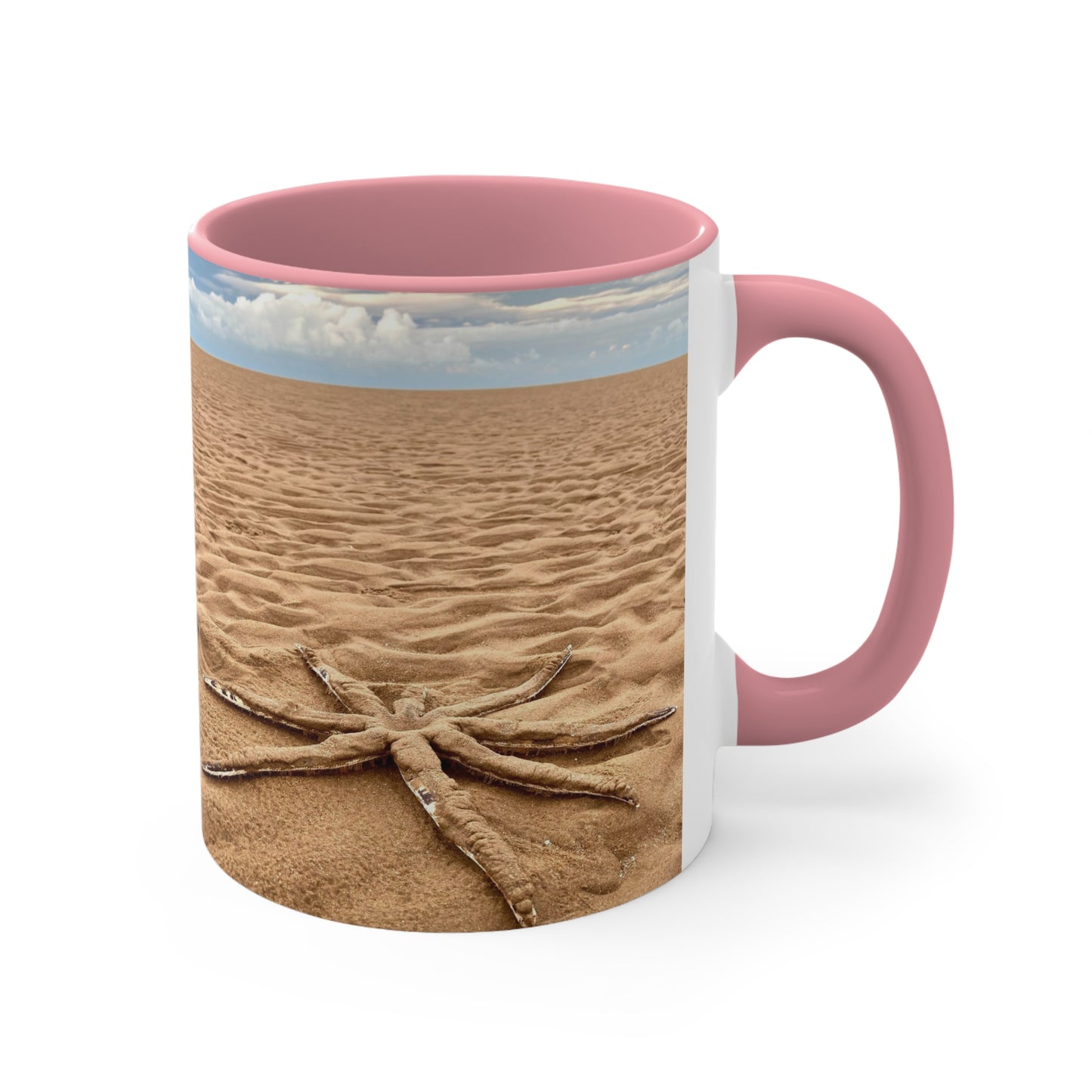 Purposely Wandering 11oz Colorful Accent Mug - Beach Vibes for Adventure Lovers