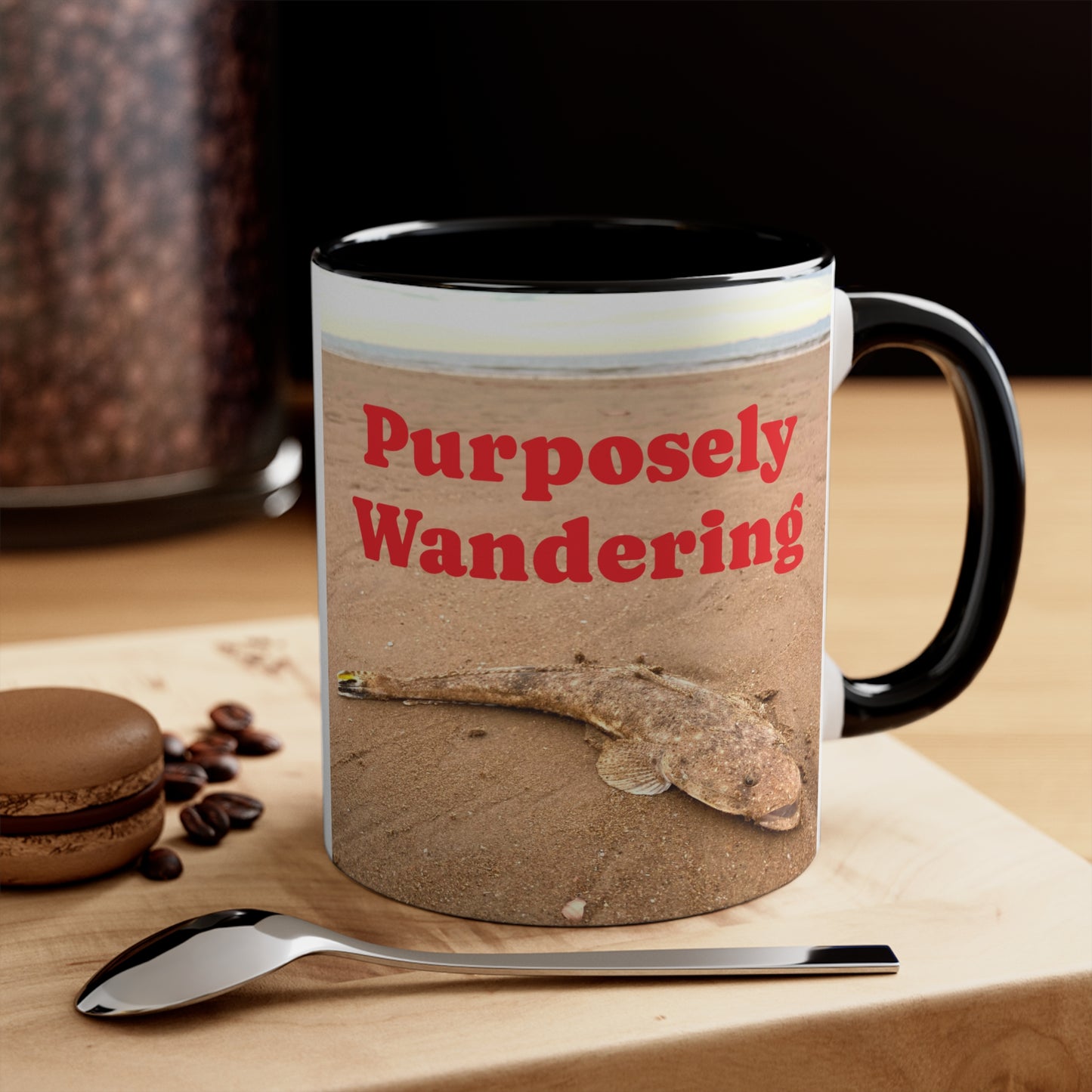 Fishing range - AUD PRINT Colorful Accent Mugs, 11oz