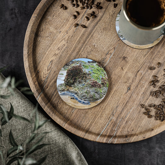 Nature-Inspired Coastal Coasters - Scenic Ocean Design for Home Decor