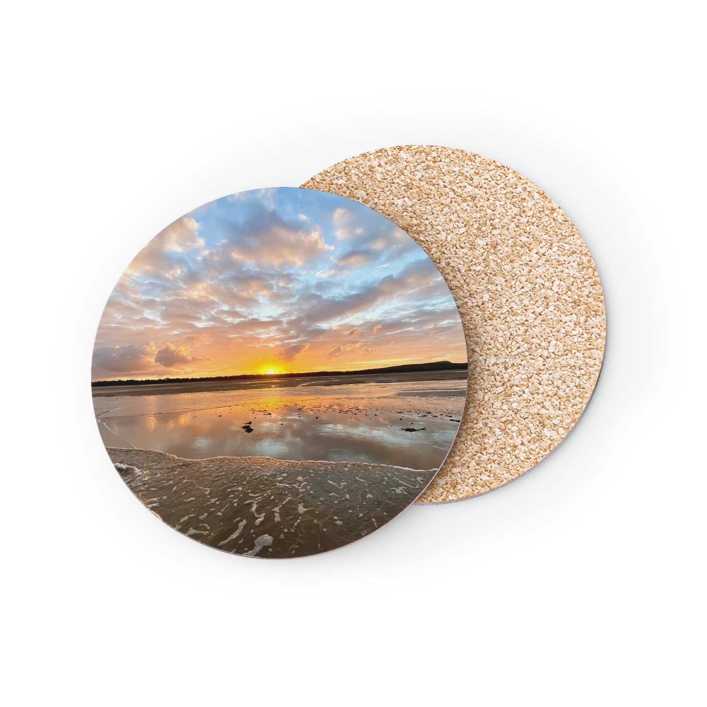 Sunset Beach Coasters - Coastal Home Decor for Relaxation & Gifting