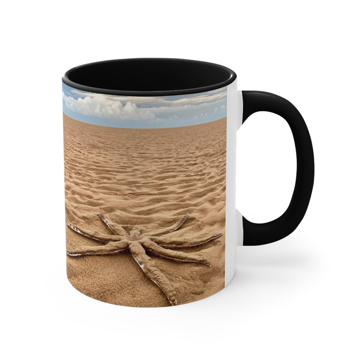 Purposely Wandering 11oz Colorful Accent Mug - Beach Vibes for Adventure Lovers