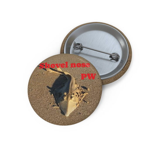 Fishing- Shovel nose ray Pin Button