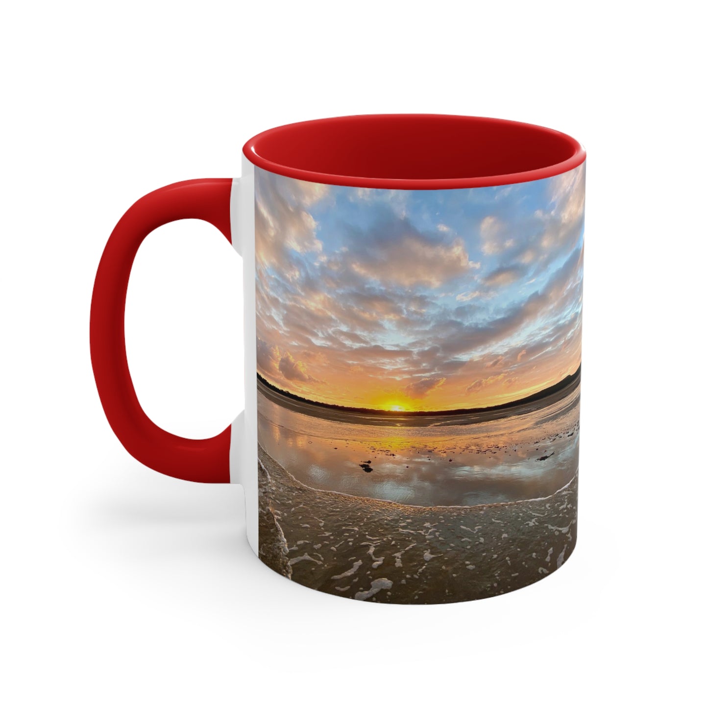 Beach Lovers- AUD PRINT Colorful Accent Mugs, 11oz