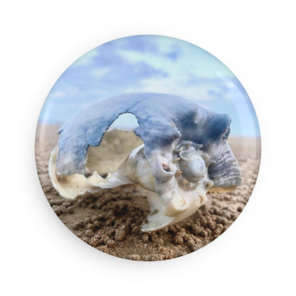 Beach Lovers range- Button Magnet, Round (1 & 10 pcs)