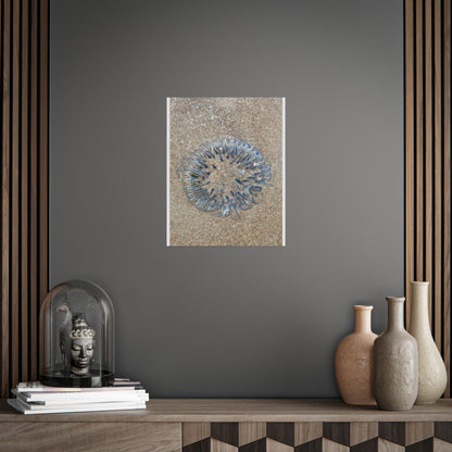 Nature-Inspired Unframed Poster - Ocean Jellyfish Artwork for Home Décor
