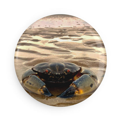 Beach Lovers range- Button Magnet, Round (1 & 10 pcs)